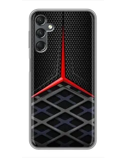 Чехол для Samsung Galaxy A25 (A256) с картинкой «Mercedes Carbon Grid»