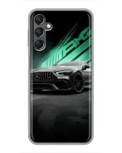 Чехол для Samsung Galaxy A25 (A256) с картинкой «Темный Mercedes AMG»