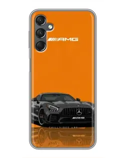 Чехол для Samsung Galaxy A25 (A256) с картинкой «Оранжевый Mercedes AMG»