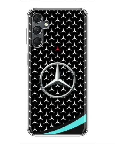 Чехол для Samsung Galaxy A25 (A256) с картинкой «Mercedes — бирюзовый акцент» Чехол для Samsung Galaxy A25 (A256) с картинкой «Mercedes — бирюзовый акцент»