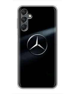 Чехол для Samsung Galaxy A25 (A256) с картинкой «Mercedes на металле»