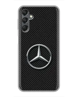 Чехол для Samsung Galaxy A25 (A256) с картинкой «Карбоновый Mercedes стиль»
