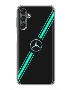 Чехол для Samsung Galaxy A25 (A256) с картинкой «Спортивные линии Mercedes»