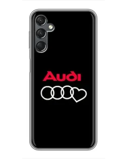 Чехол для Samsung Galaxy A25 (A256) с картинкой «Логотип Audi Heart»