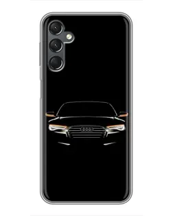 Чехол для Samsung Galaxy A25 (A256) с картинкой «Audi — ночной контур»