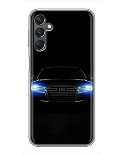 Чехол для Samsung Galaxy A25 (A256) с картинкой «Audi в неоне»