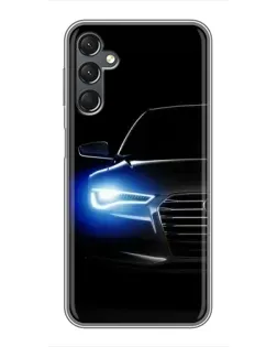 Чехол для Samsung Galaxy A25 (A256) с картинкой «Неоновый взгляд Audi»