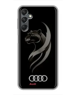 Чехол для Samsung Galaxy A25 (A256) с картинкой «Графика — пантера и Audi»