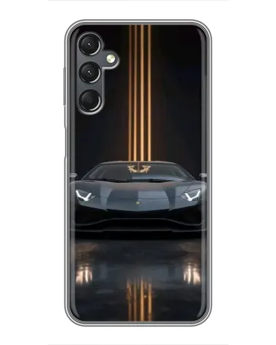Чехол для Samsung Galaxy A25 (A256) с картинкой «Lamborghini золотые линии» Чехол для Samsung Galaxy A25 (A256) с картинкой «Lamborghini золотые линии»