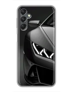 Чехол для Samsung Galaxy A25 (A256) с картинкой «Lamborghini фары детализация»