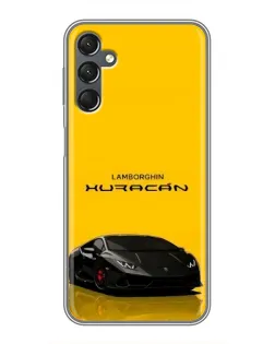 Чехол для Samsung Galaxy A25 (A256) с картинкой «Lamborghini Huracan черный»