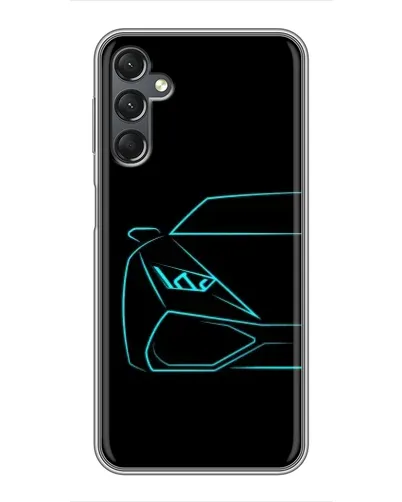 Чехол для Samsung Galaxy A25 (A256) с картинкой «Голубой силуэт Lamborghini» Чехол для Samsung Galaxy A25 (A256) с картинкой «Голубой силуэт Lamborghini»
