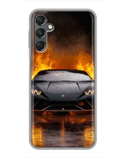 Чехол для Samsung Galaxy A25 (A256) с картинкой «Lamborghini в огне»