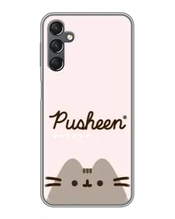 Чохол для Samsung Galaxy A25 (A256) з картинкою «Pusheen логотип»