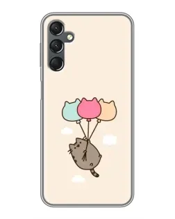 Чехол для Samsung Galaxy A25 (A256) с картинкой «Пушин на шариках»
