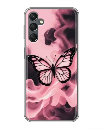 Чехол для Samsung Galaxy A25 (A256) с картинкой «Бабочка в дыму»