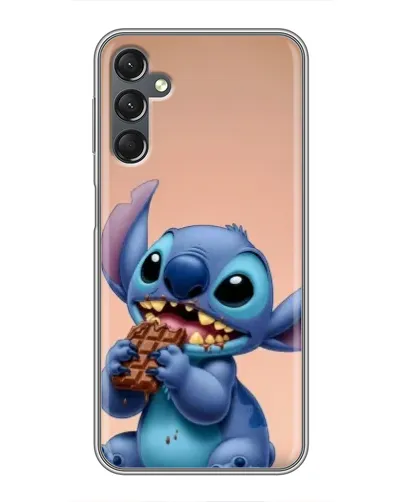 Чохол для Samsung Galaxy A25 (A256) з картинкою «Стіч їсть шоколад»