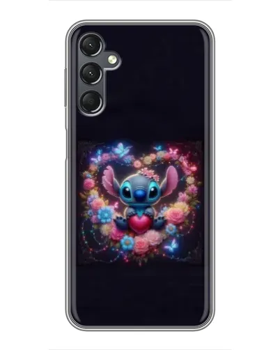 Чохол для Samsung Galaxy A25 (A256) з картинкою «Stitch у квітах»