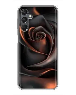 Чехол для Samsung Galaxy A25 (A256) с картинкой «Шелковая черная роза»