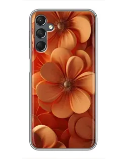 Чехол для Samsung Galaxy A25 (A256) с картинкой «Оранжевый макро цветок»