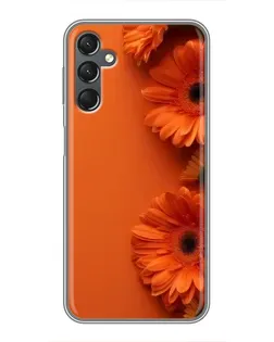 Чехол для Samsung Galaxy A25 (A256) с картинкой «Оранжевые герберы»