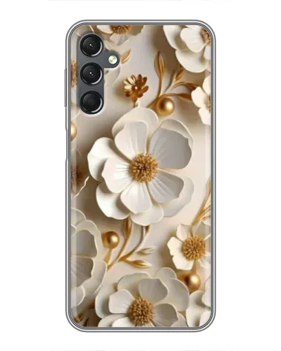 Чехол для Samsung Galaxy A25 (A256) с картинкой «Белие бумажние  цвети»