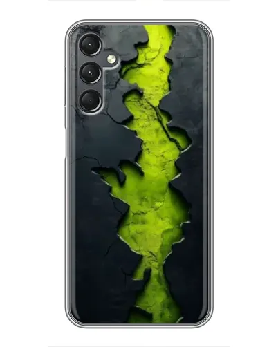 Чехол для Samsung Galaxy A25 (A256) с картинкой «Салатовый разлом скалы»