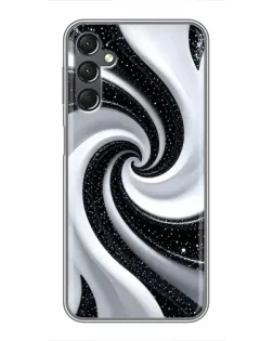 Чехол для Samsung Galaxy A25 (A256) с картинкой «Черно-белая спираль» Чехол для Samsung Galaxy A25 (A256) с картинкой «Черно-белая спираль»