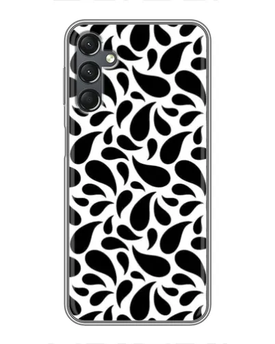 Чехол для Samsung Galaxy A25 (A256) с картинкой «Контрастные черные капли»
