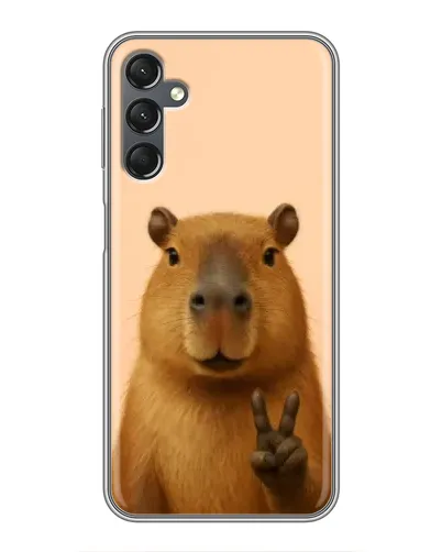 Чехол для Samsung Galaxy A25 (A256) с картинкой «Капибара виктория»