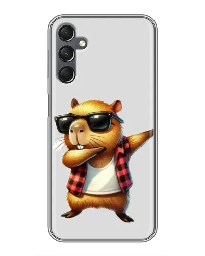 Чехол для Samsung Galaxy A25 (A256) с картинкой «Капибара рэпер даб»