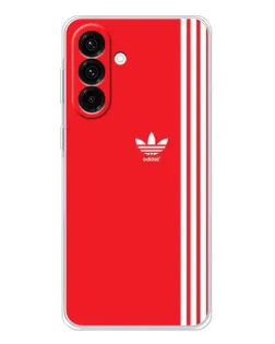 Чехол для Samsung Galaxy A26 5G с картинкой «Красный минимализм Adidas»