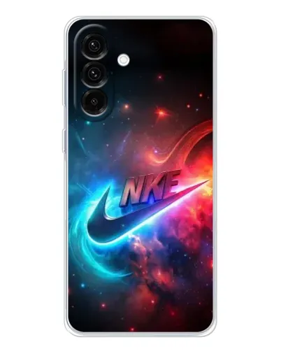 Чехол для Samsung Galaxy A26 5G с картинкой «Огненный логотип Nike»