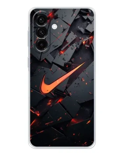 Чехол для Samsung Galaxy A26 5G с картинкой «Nike — эффект разломов»