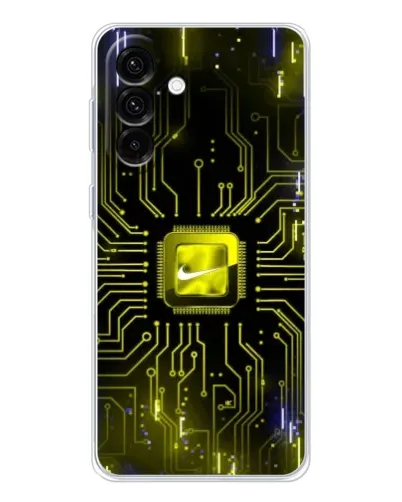 Чехол для Samsung Galaxy A26 5G с картинкой «Nike — золотая искра»