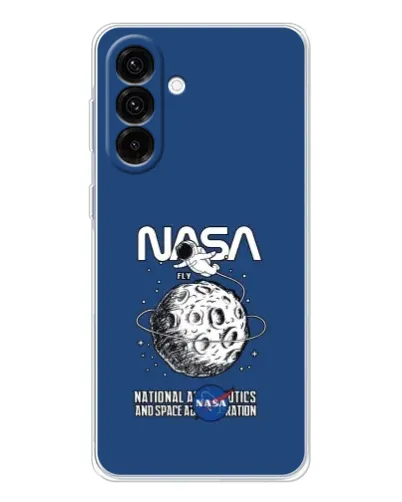 Чехол для Samsung Galaxy A26 5G с картинкой «NASA — лунная миссия»