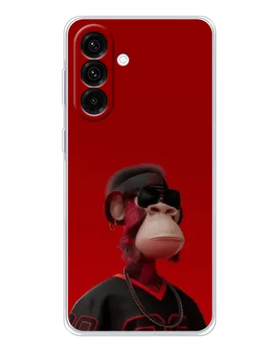 Чехол для Samsung Galaxy A26 5G с картинкой «Bored Ape в красном»