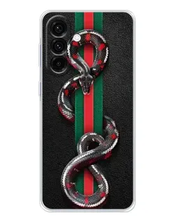 Чехол для Samsung Galaxy A26 5G с картинкой «Gucci — змея на полосе» Чехол для Samsung Galaxy A26 5G с картинкой «Gucci — змея на полосе»