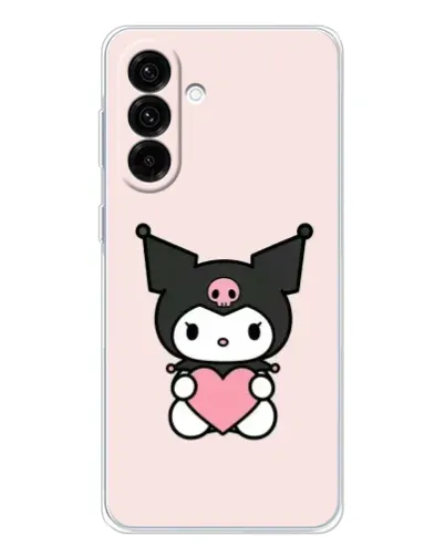 Чехол для Samsung Galaxy A26 5G с картинкой «Kuromi и сердце»