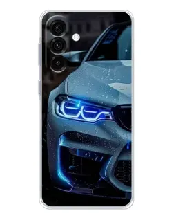 Чехол для Samsung Galaxy A26 5G с картинкой «Взгляд BMW с синими фарами» Чехол для Samsung Galaxy A26 5G с картинкой «Взгляд BMW с синими фарами»