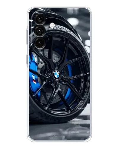 Чехол для Samsung Galaxy A26 5G с картинкой «Колесо BMW вблизи»