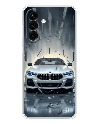 Чехол для Samsung Galaxy A26 5G с картинкой «BMW в свете фар»