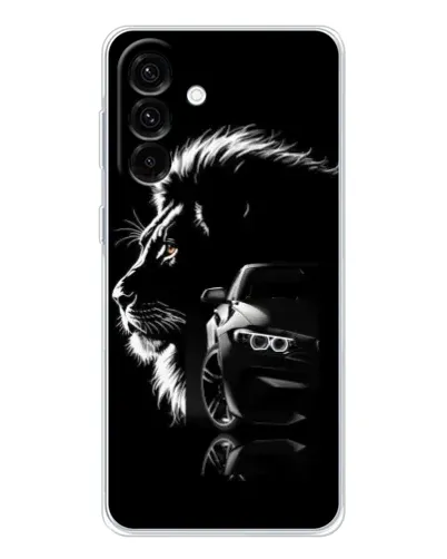 Чехол для Samsung Galaxy A26 5G с картинкой «BMW и лев»