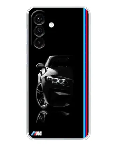 Чехол для Samsung Galaxy A26 5G с картинкой «Силуэт BMW в темноте»