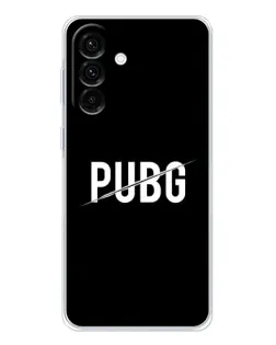 Чехол для Samsung Galaxy A26 5G с картинкой «PUBG — белый логотип»