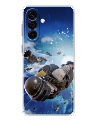 Чехол для Samsung Galaxy A26 5G с картинкой «Десант PUBG — прыжок»