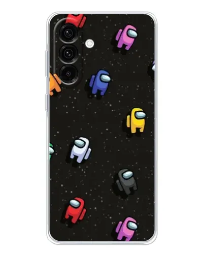Чехол для Samsung Galaxy A26 5G с картинкой «Космический паттерн Among Us»