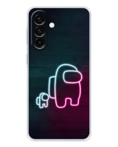 Чехол для Samsung Galaxy A26 5G с картинкой «Among Us неон-арт»