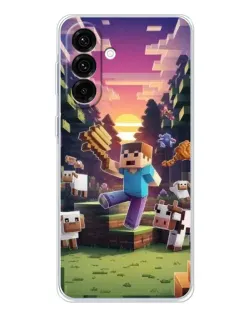Чехол для Samsung Galaxy A26 5G с картинкой «Стив на ферме» Чехол для Samsung Galaxy A26 5G с картинкой «Стив на ферме»