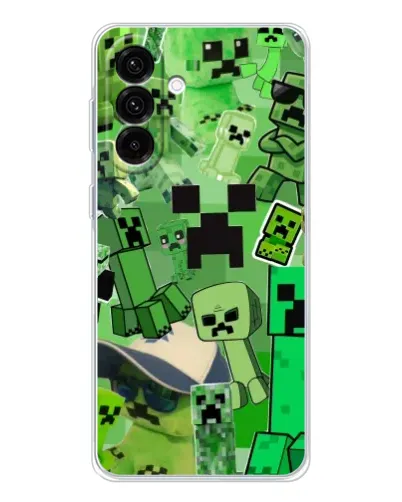 Чехол для Samsung Galaxy A26 5G с картинкой «Криперы Minecraft»